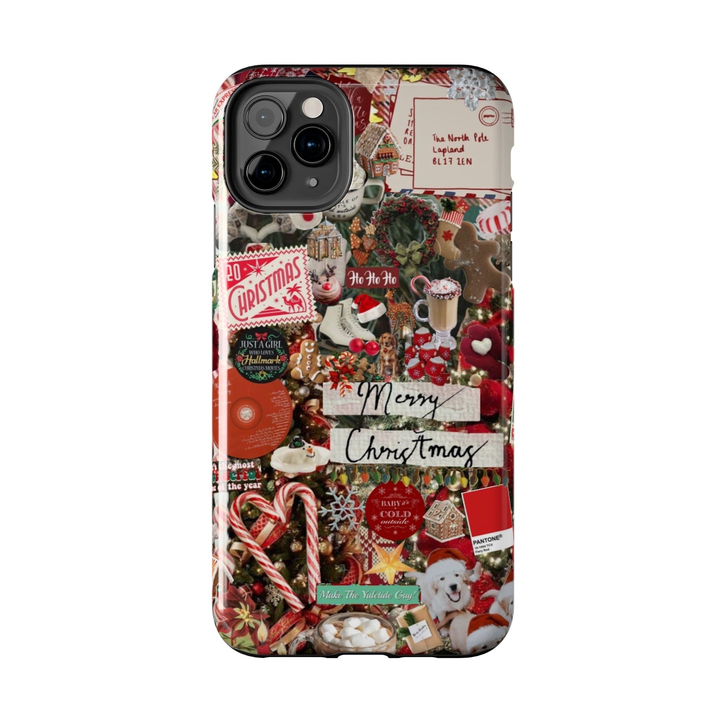 Retro Red Christmas Phone Case