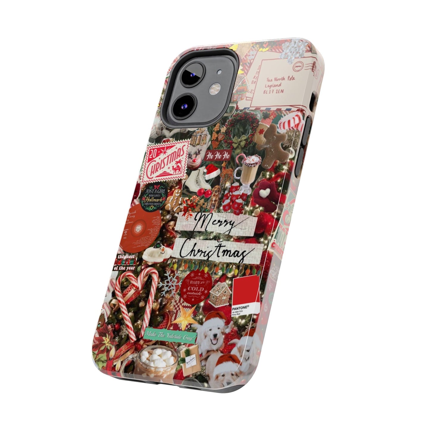 Retro Red Christmas Phone Case