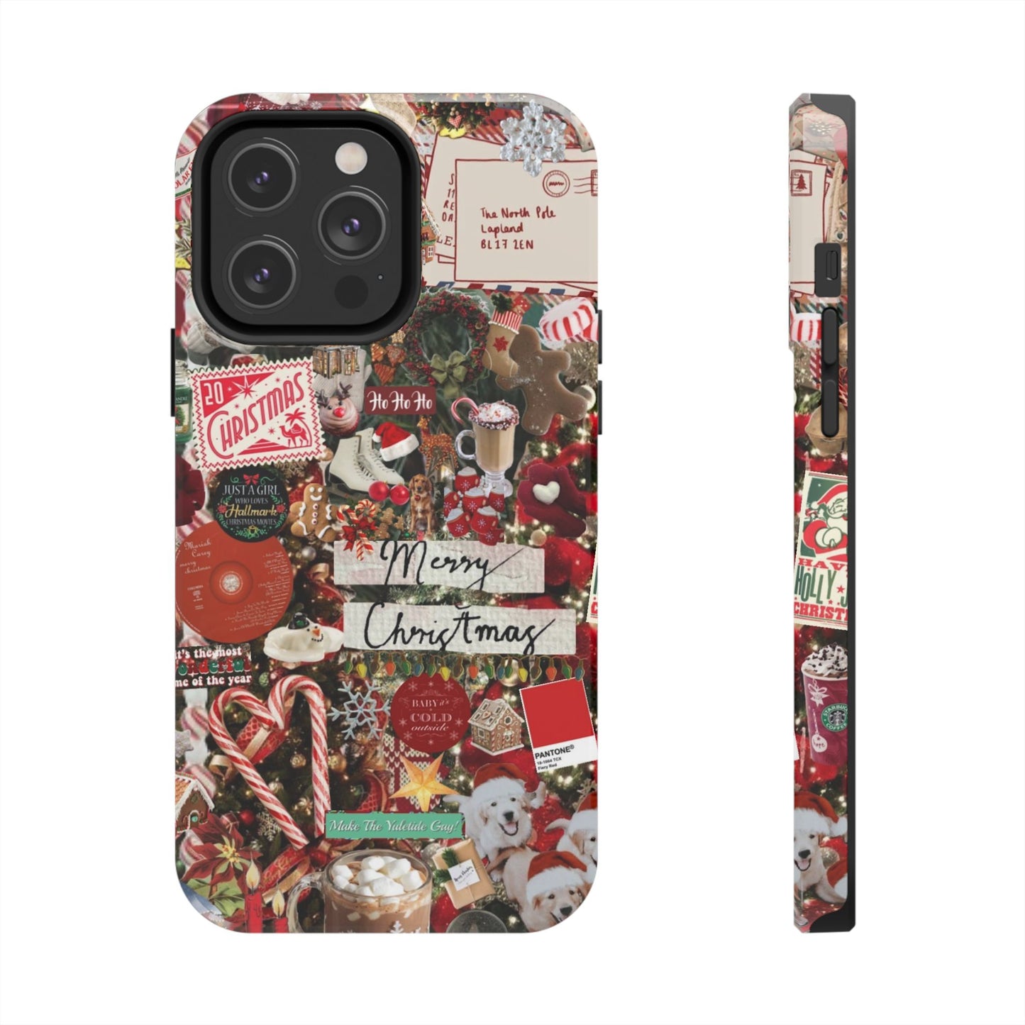 Retro Red Christmas Phone Case