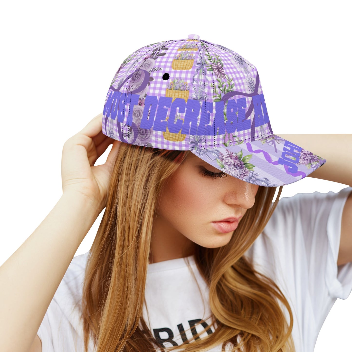 FLORAL COQUETTE PURPLE JOHN 3:30 HAT