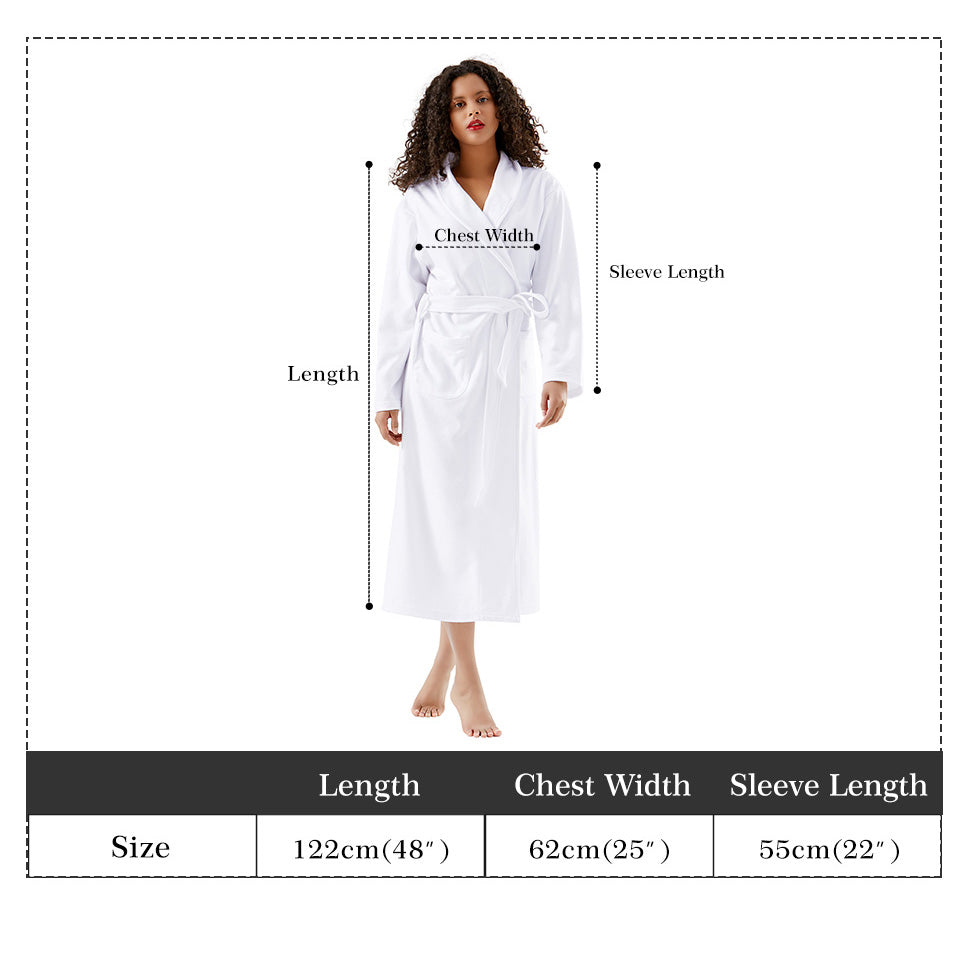 Womens Coquette Bow Long Bathrobe