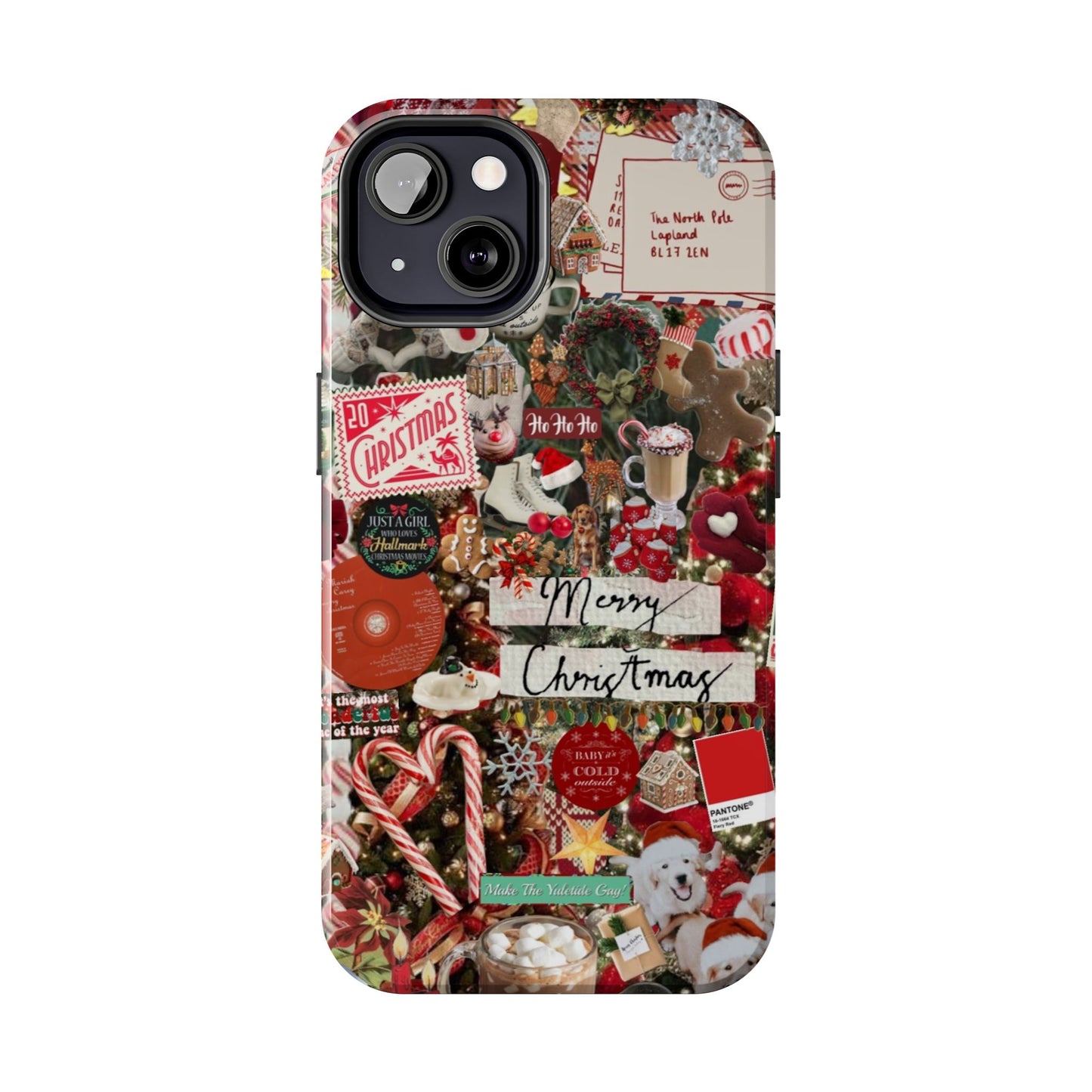 Retro Red Christmas Phone Case