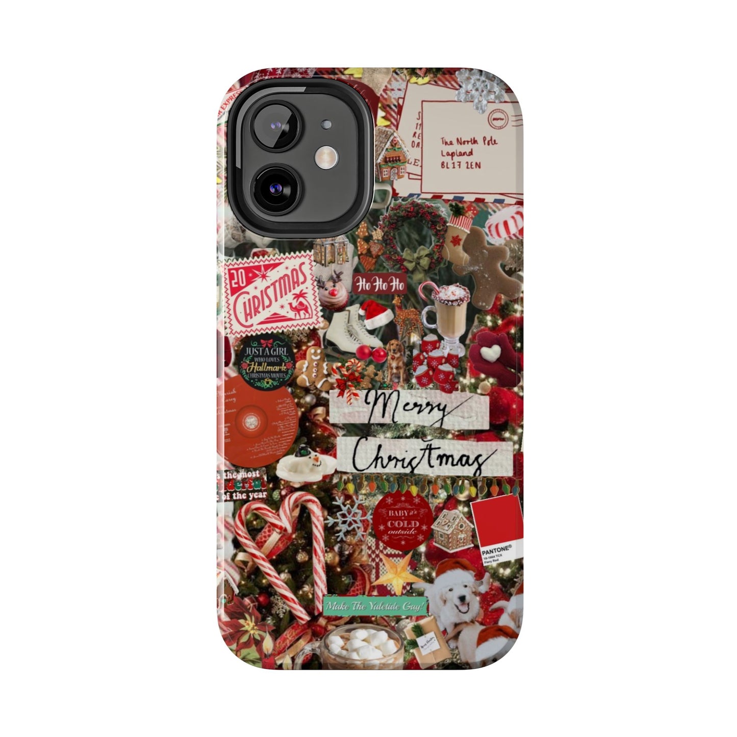 Retro Red Christmas Phone Case