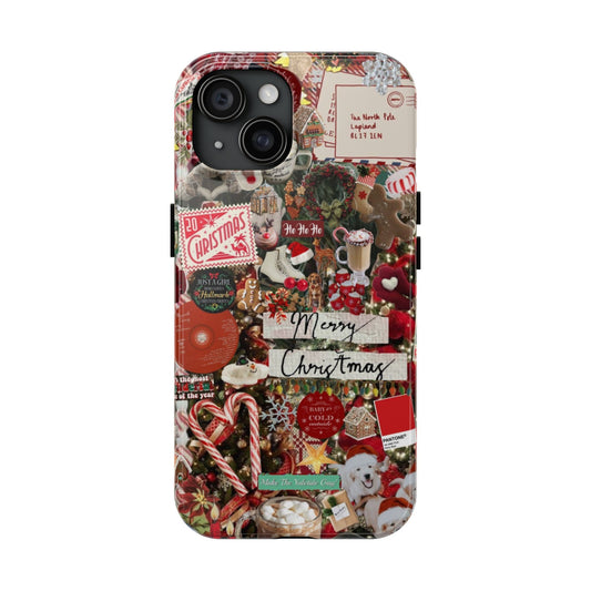 Retro Red Christmas Phone Case