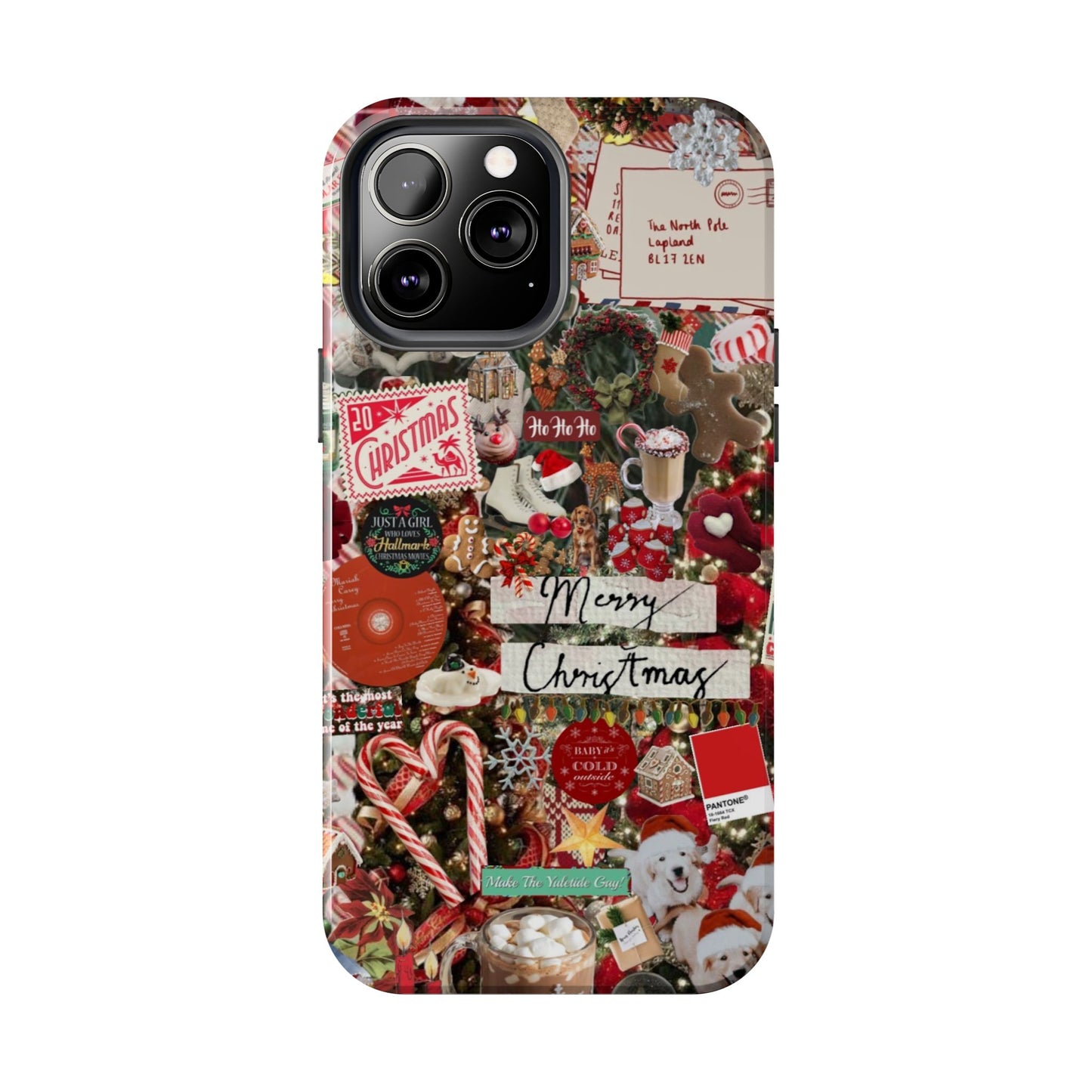 Retro Red Christmas Phone Case