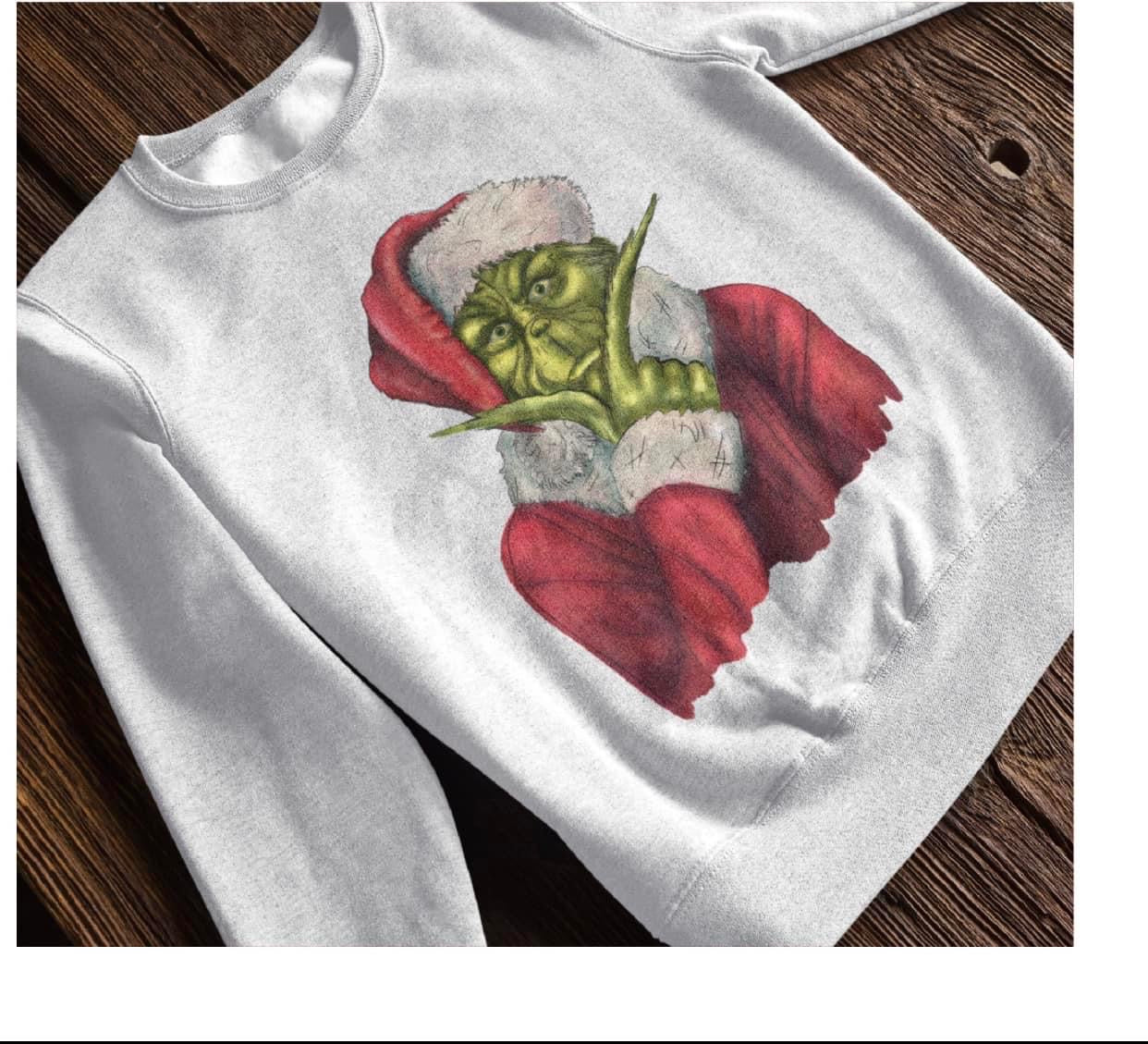 Green Santa Crew Neck