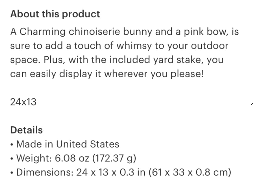 Chinoiserie Bunny - pink