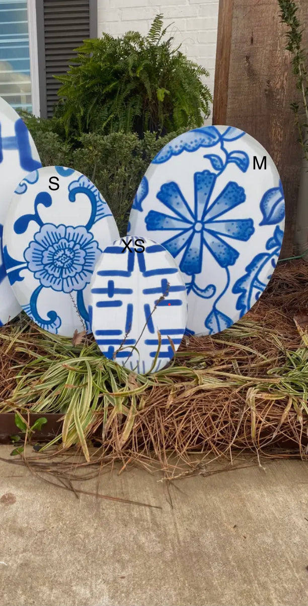 Chinoiserie Eggs - Blue