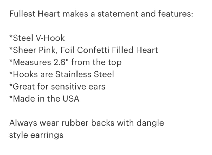 Fullest heart, Earrings