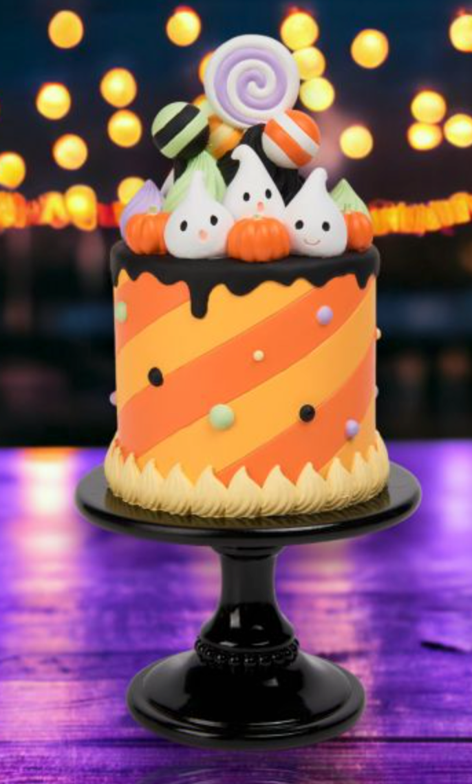 12in Orange Halloween Cake-Preorder