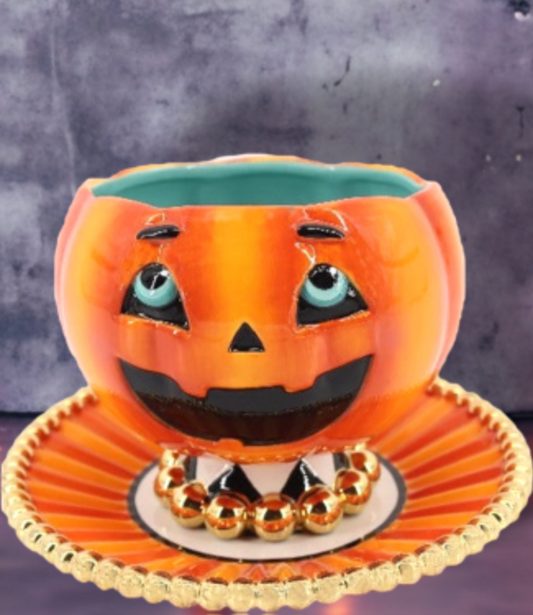 Set/2 Pumpkin Bowl / Plate-Preorder