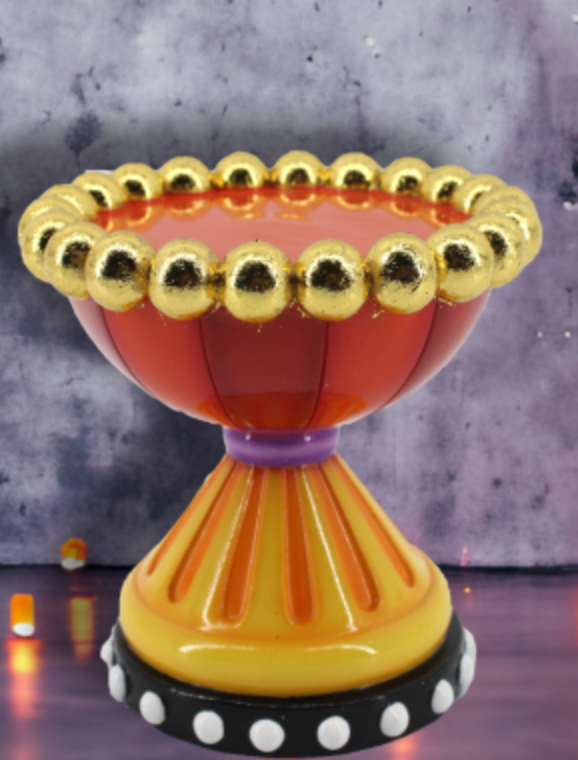 5.75" Red / Orange Candle Holder-Preorder