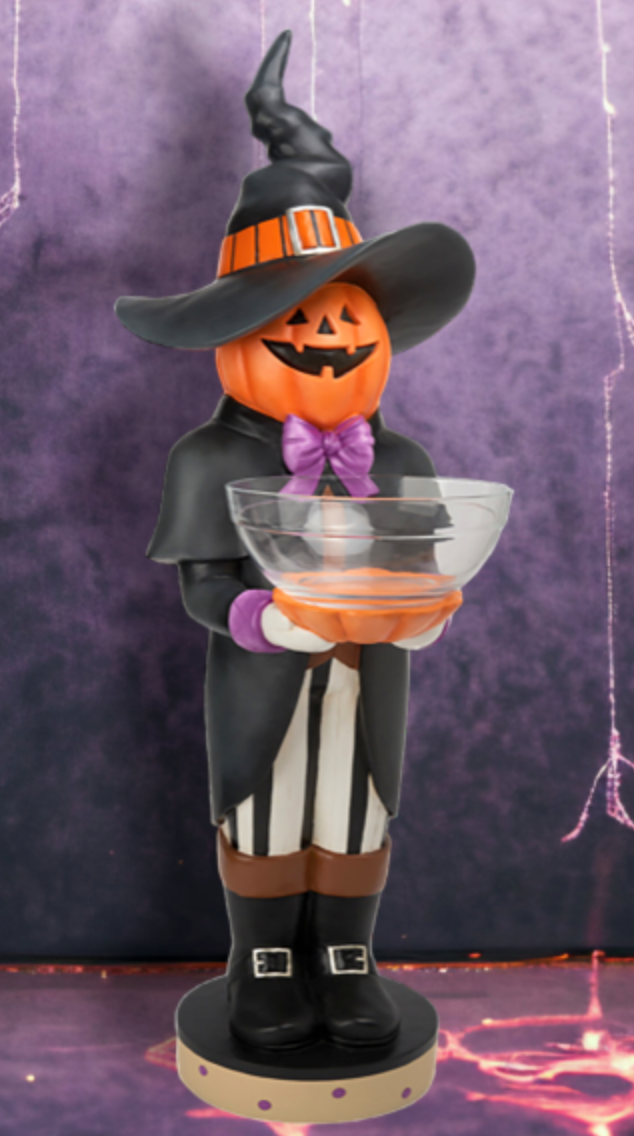 40" Jack O Lattern Butler w/Candy Bowl-Preorder