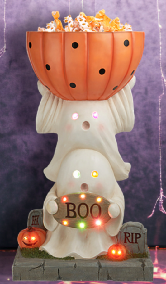 29" LED Stacked Ghost w/Candy Bowl-Preorder