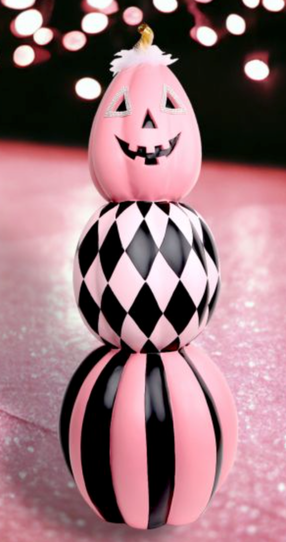 Boo Ville Pink Pumpkin Stack-Preorder