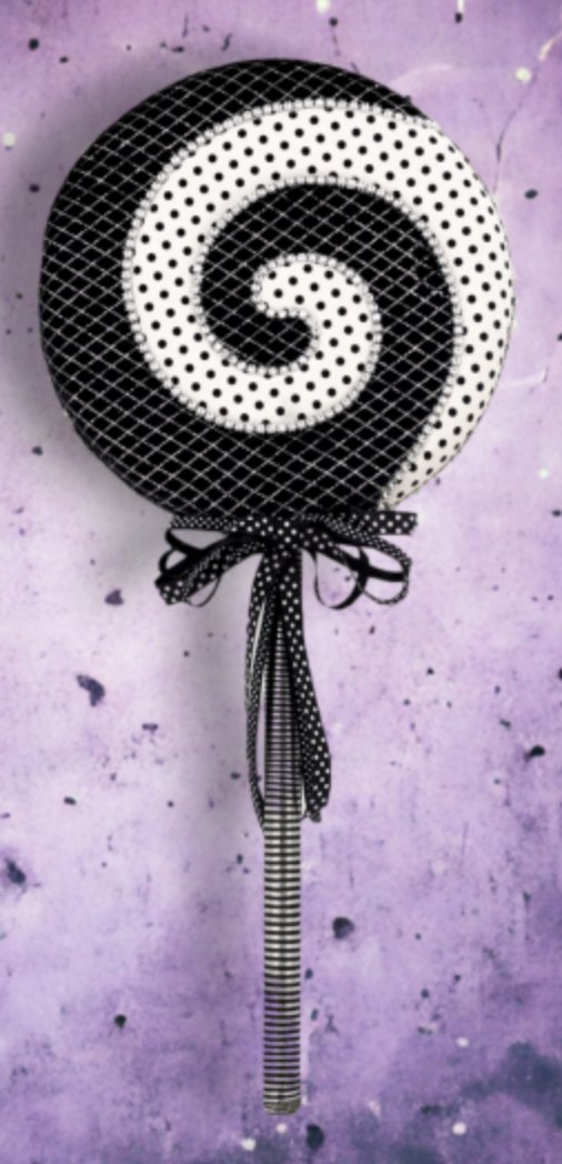 28" Lrg Blk / Wht Lollipop Pick-Preorder