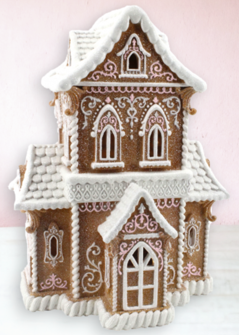 Gingerbread Victorian House w/LED-Preorder