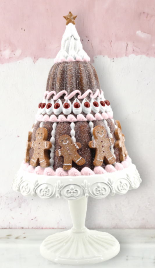 Gingerbread Tiered Cake w/Cookies-Preorder