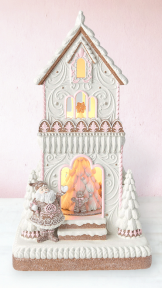 18" Gingerbread Cookie House w/LED Music-Preorder