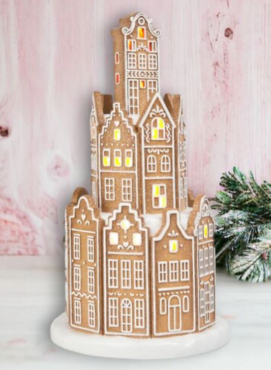 14.5in Gingerbread Tower - NEW 2024-Preorder