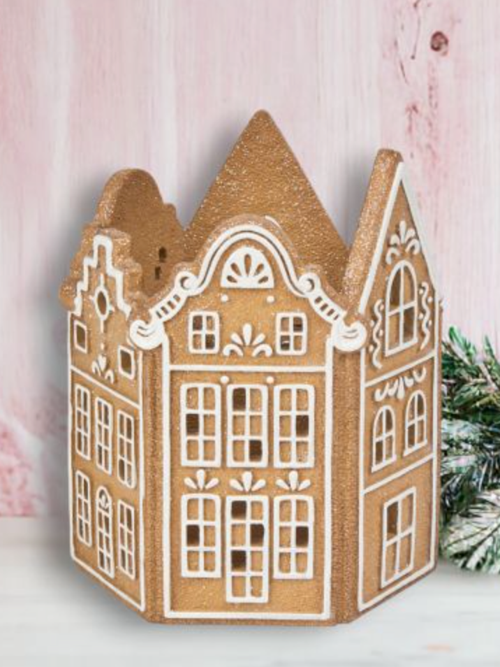 8in Gingerbread Candle Holder - NEW 2024-Preorder