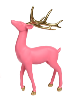 17'' Pink Deer- Pre~Order