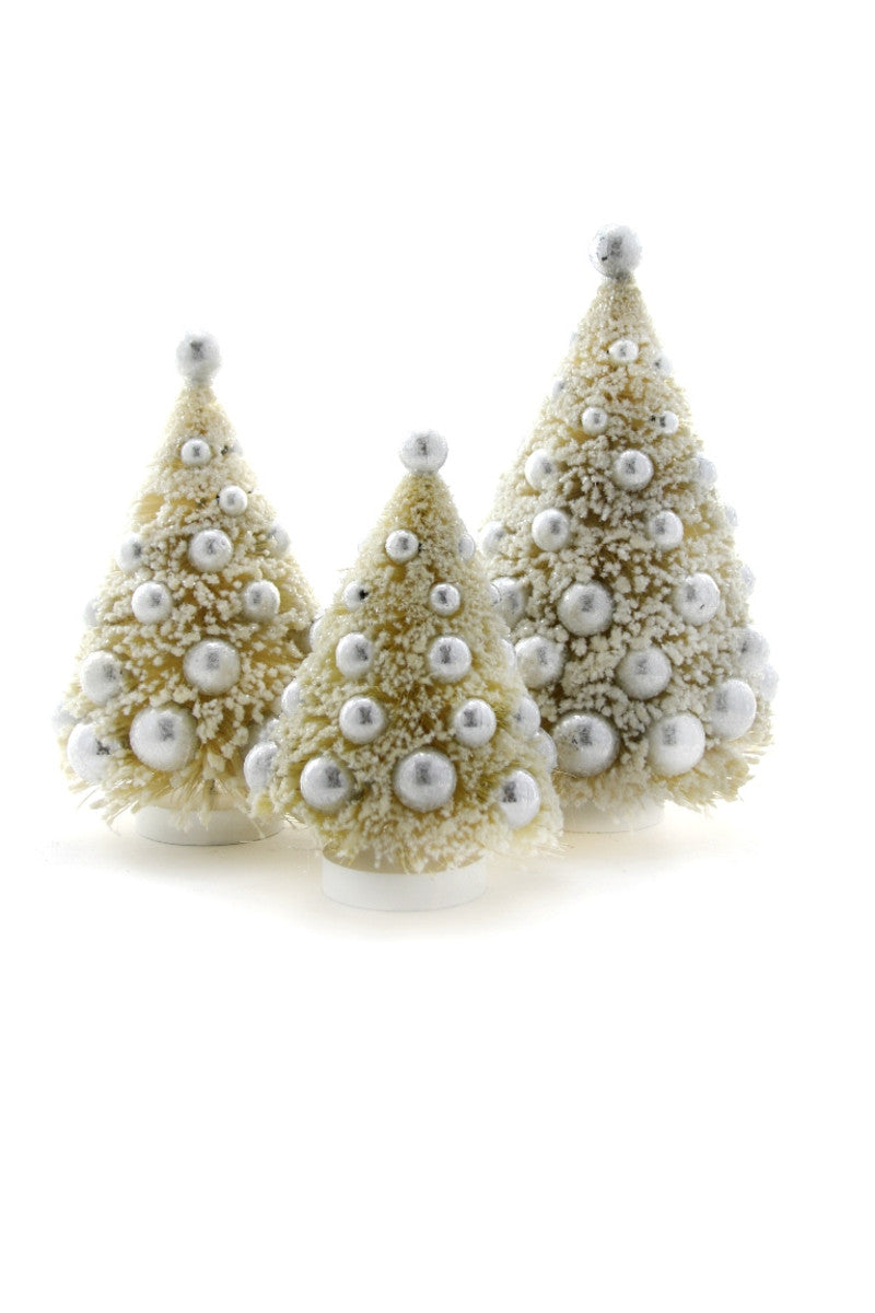 Ivory Vintage Trees Set/3 ~ Pre-order