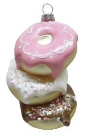 3 Stacked donuts orn-in stock ,