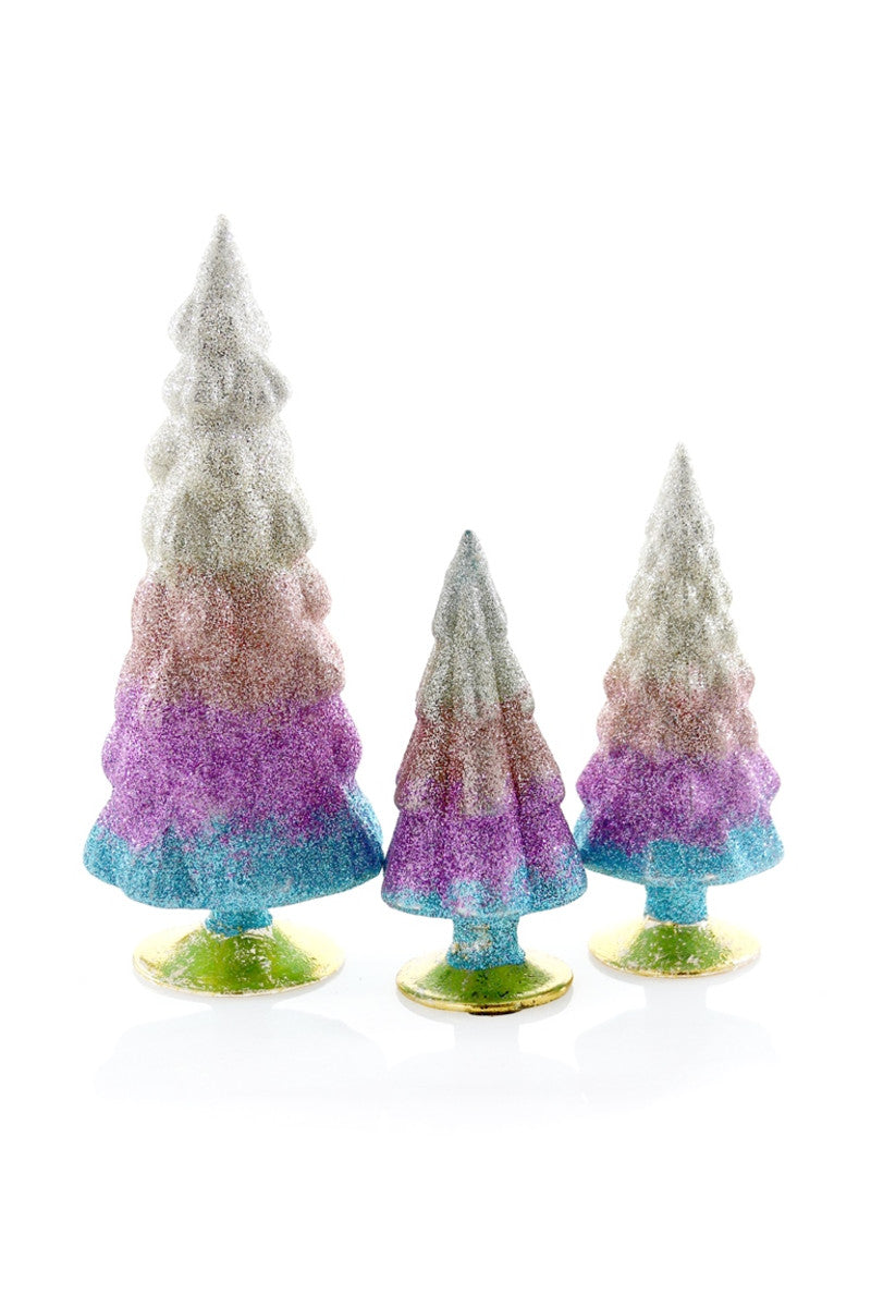 GLITTER GRADIENT TREE-OMBRE SM SET/3 ~ PRE-ORDER