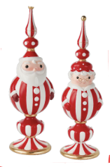 Santa & Mrs claus orb set - pre-order