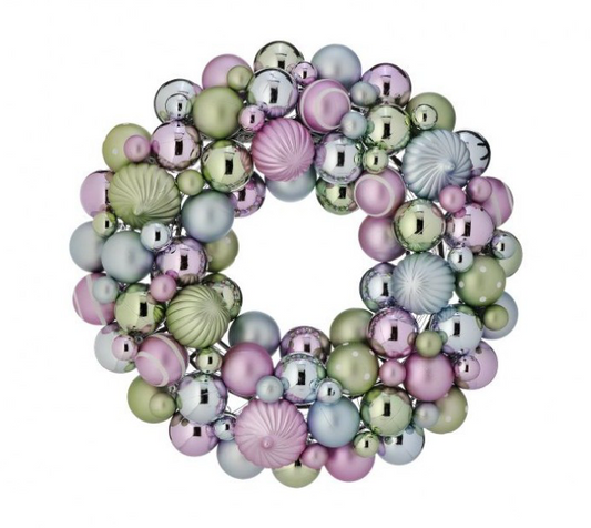 PASTEL MIXED BALL WREATH ~ PRE-ORDER