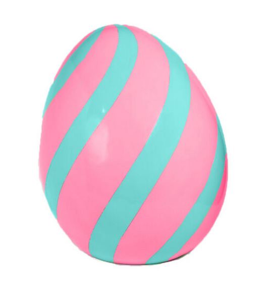 Lg Pink Stripe Easter Egg ~ pre~ order