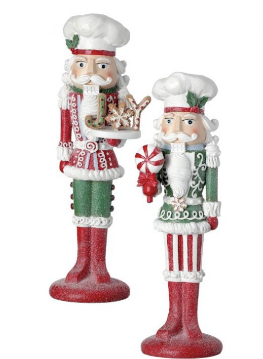 11.5"Red & green candy nutcrackers ~ pre~ order