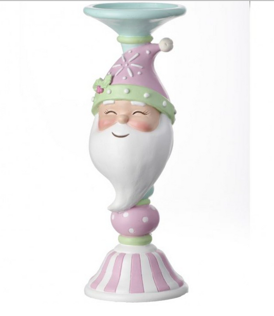 12'' Candy santa candle holder ~ pre~ order