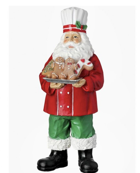 16' Red santa gingerbread chef ~ pre~ order