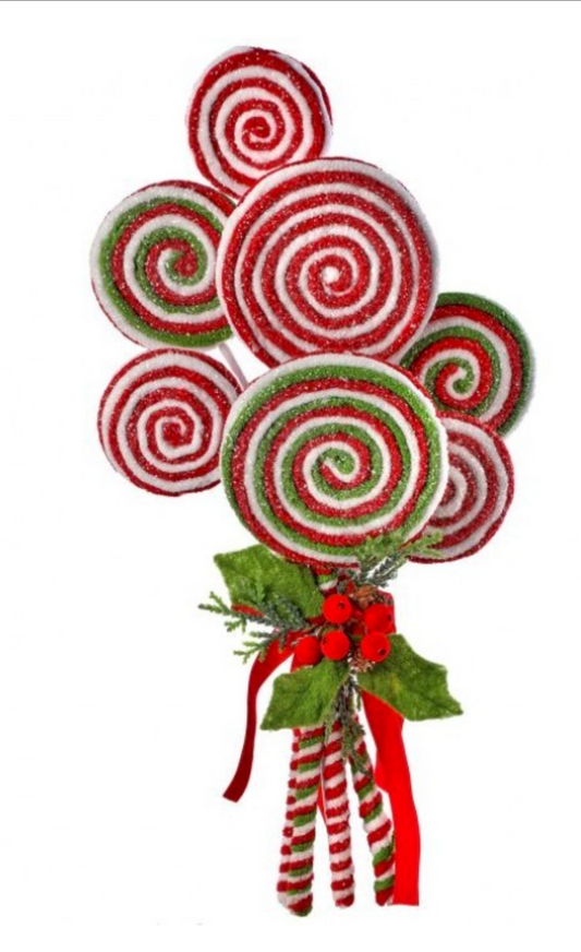 20'' Frosted Lollipop Bundle with Holly ~ Pre ~ order