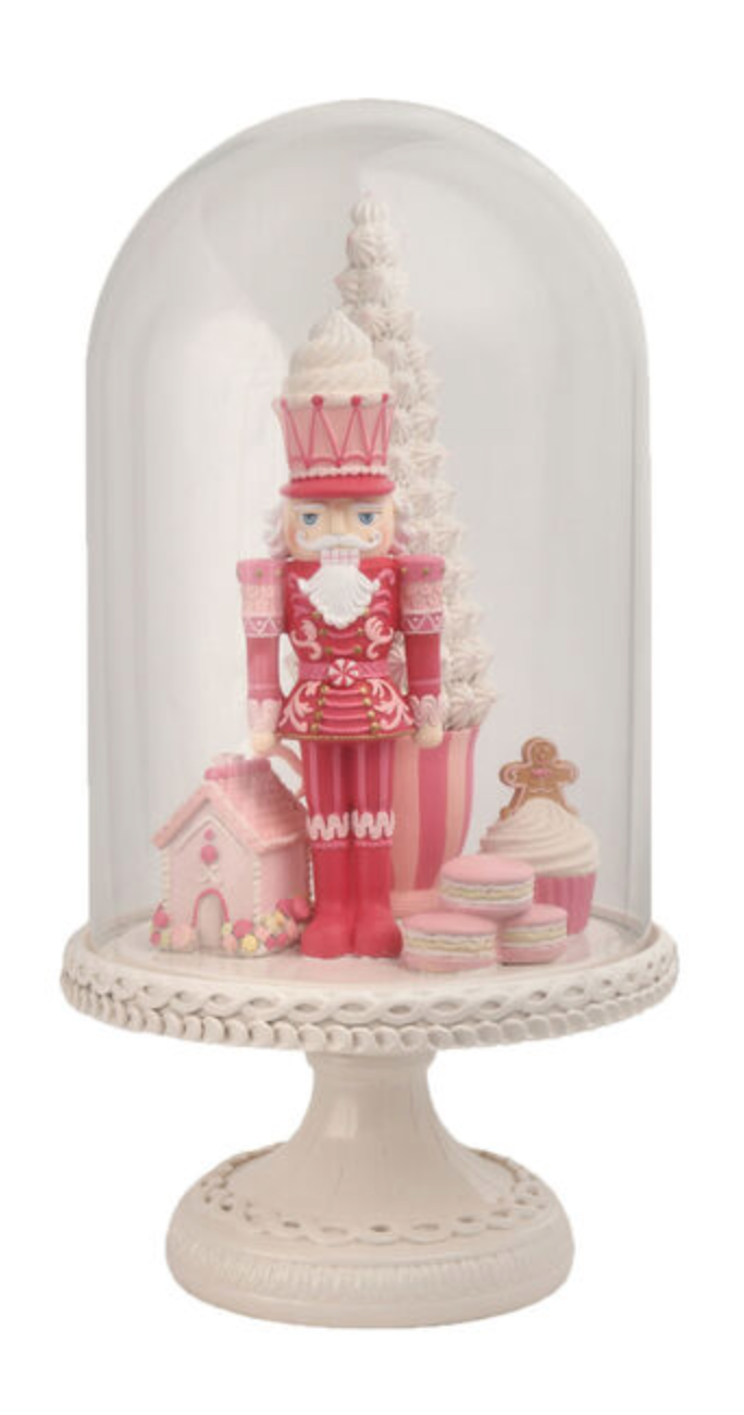 Pink Nutcracker in cloche- pre~order