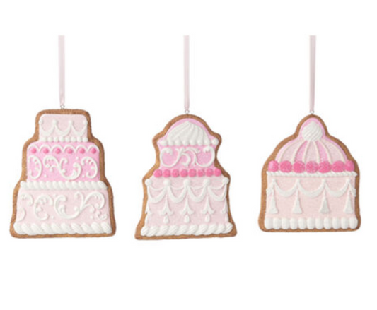 Pink Cake Cookie Ornaments ~ Pre~order