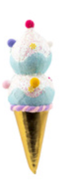 9" Ice Cream Ornament ~ Pre~order