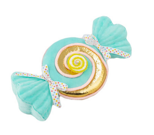 14" Blue / Gold Swirl Candy Wrapper ~ Pre~order