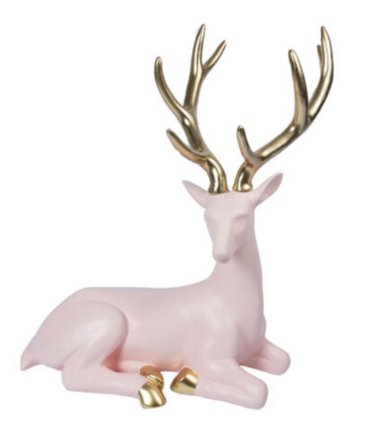 Light Pink Sitting Deer Display  ~ pre~order