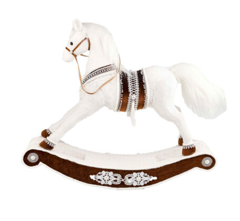 26" Gingerbread Lace Rocking Horse ~ Pre~order