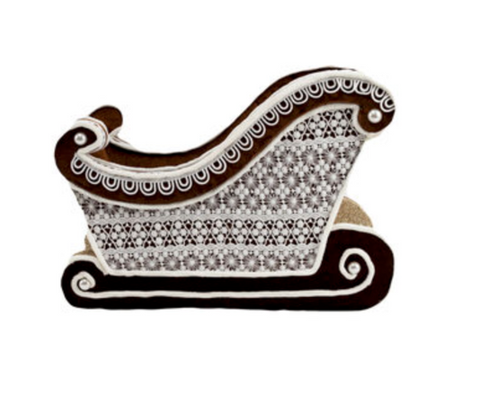 18" Gingerbread Lace Sled ~ Pre~order