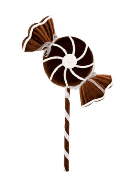 21" Brown Swirl Lollipop Pick ~ Pre~order