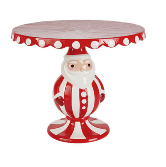 Candy Cane Santa Cake Server ~ Pre~order