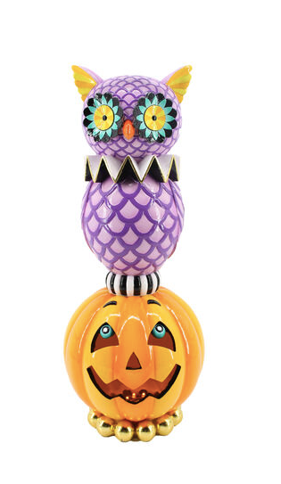 20" Purple Owl on Pumpkin ~ Pre~order