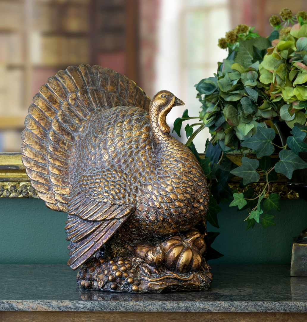 Bronze Turkey Centerpiece ~ Pre~order