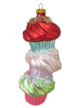 Stacked Cupcake Orn-PreOrder