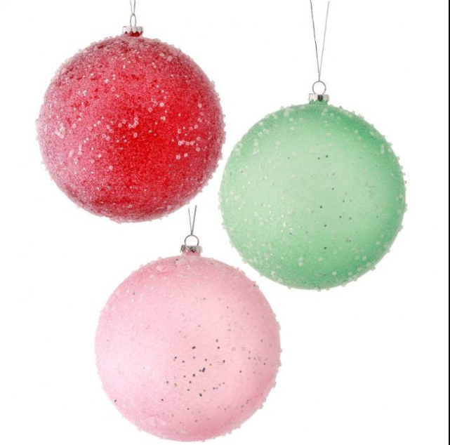 200Mm vp Ice Gumdrop Ball Ornament-Pre-Order