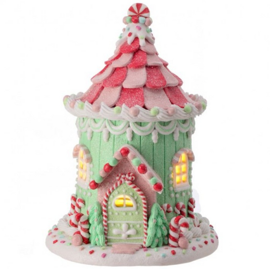 10" Led Bty/Tmr Candy Jar House-Pre-Order